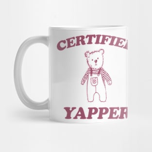 Certified yapper Shirt, Y2K Iconic Funny Cartoon Meme Mug